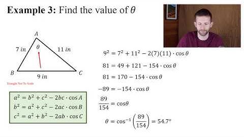 IB Math SL: Law of Cosines
