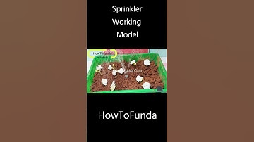sprinkler working model science project  - #shorts  - howtofunda