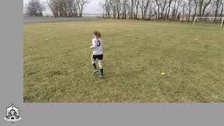 PIP Strength/Agility # 12 - 4 Cone Diagonal Sprints with Agility and Strength Movements