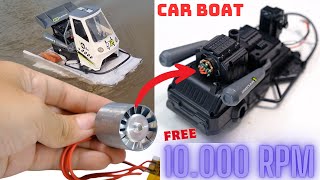 Turn RC car model into jet boat || YST Love Creativity