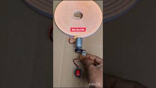 DIY Mini Fan Using DC Motor 😱 With LED glow 🌟 #shorts