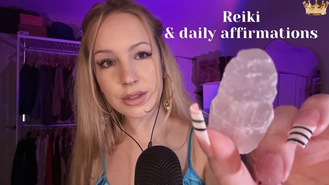 Reiki hand movements & positive affirmations with rain sounds 🌧️ | Reiki ASMR