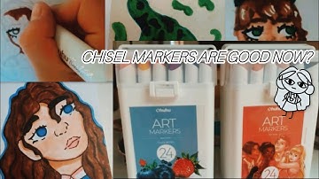 How to use Chisel tip markers #art