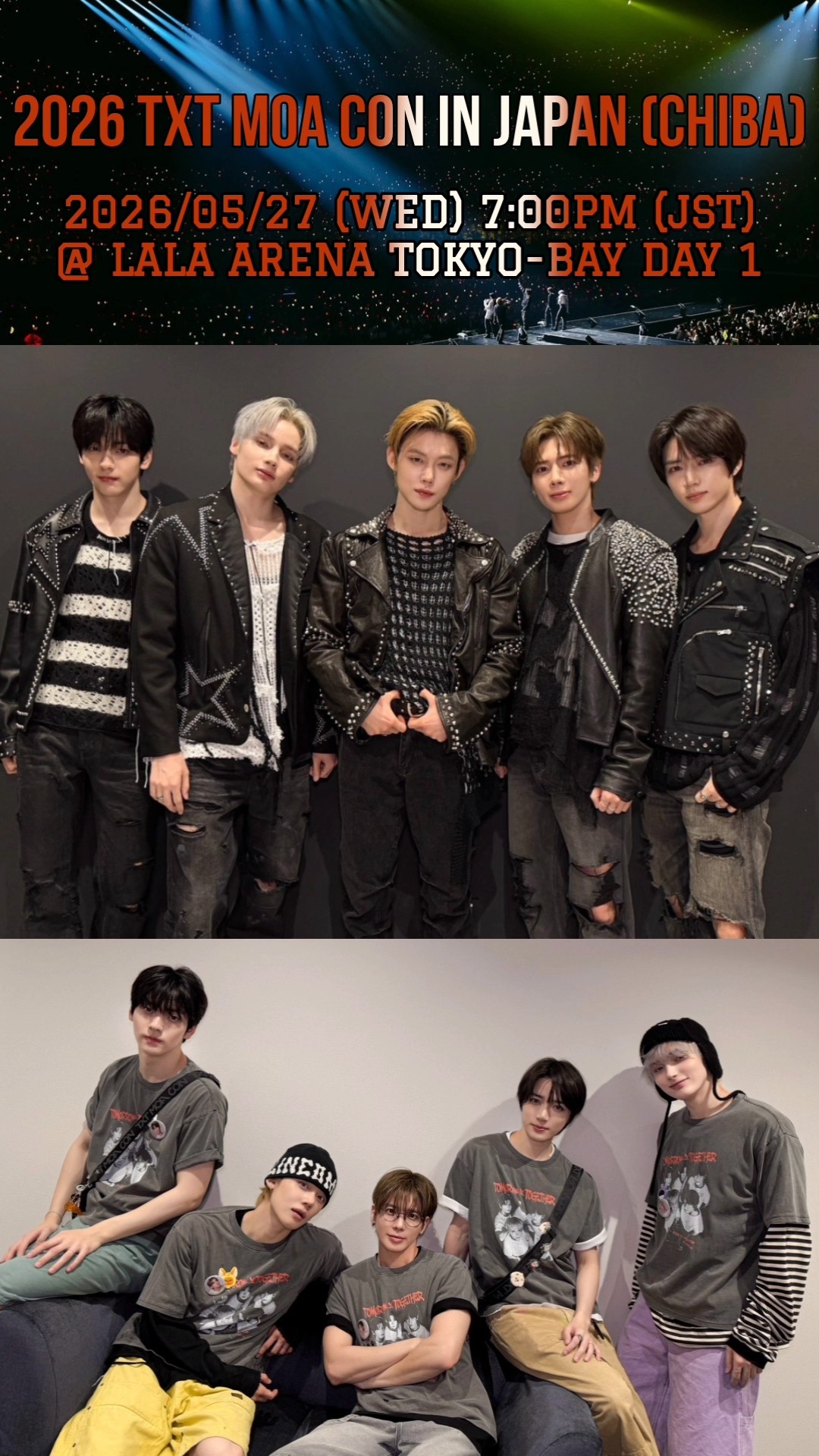 TXTセット 📂 TXT SET LIST 2026 TXT MOA CON IN JAPAN [千葉] LaLa arena TOKYO