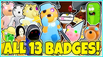 How to get ALL 13 BADGES + "DEEP CAUSES" BADGE & HARA HAMSTER in ACCURATE PIGGY ROLEPLAY! - ROBLOX