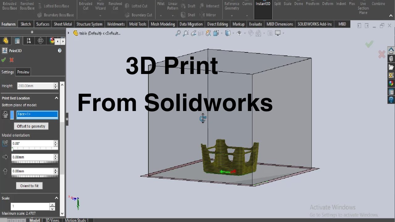 3D Print From Solidworks - YouTube