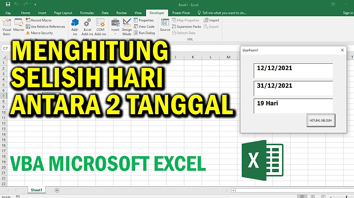 Excel perbedaan waktu antara dua tanggal