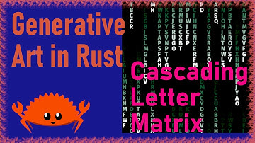 Episode 6: Cascading Letter Matrix | Generative Art in Rust | Electro Cat Studios