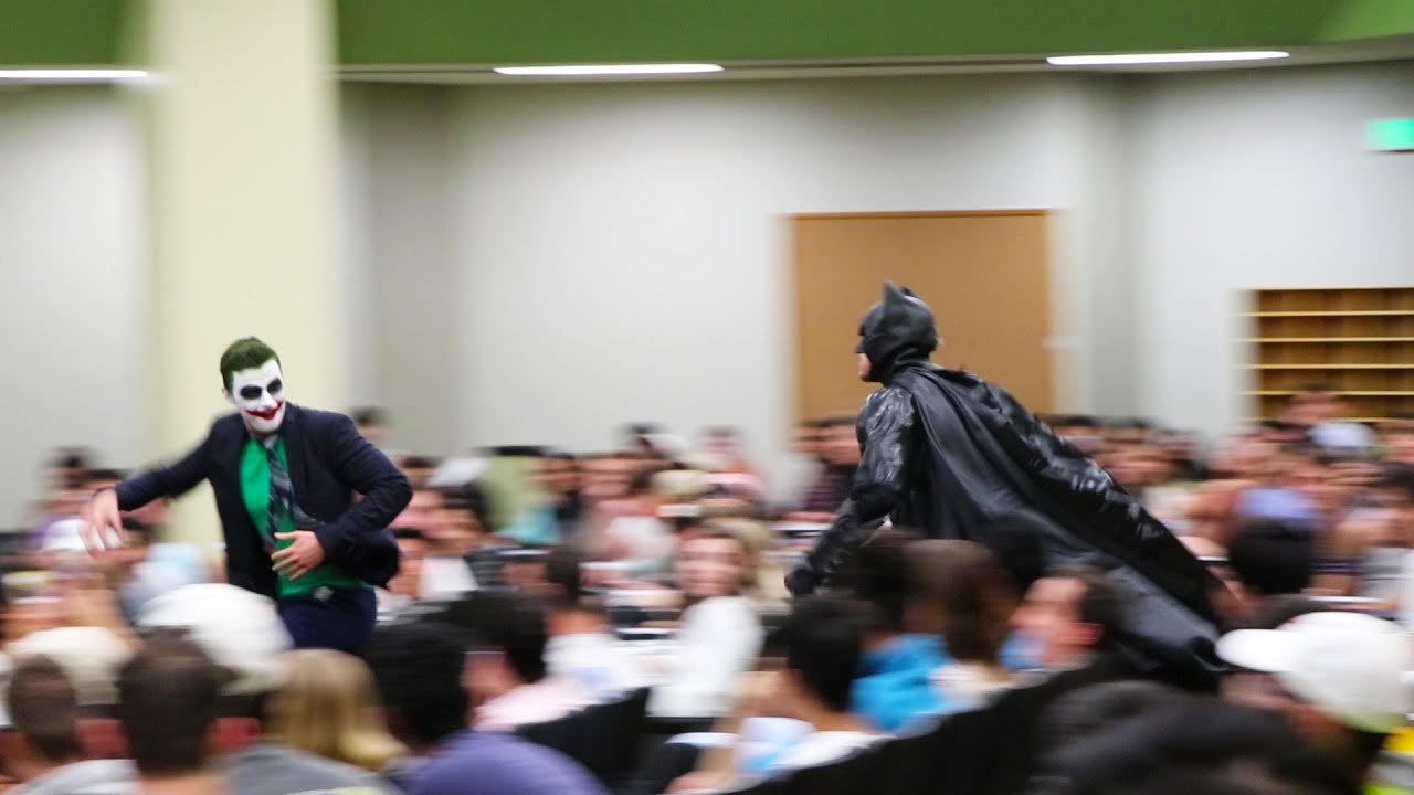 BATMAN CLASS PRANK UNCUT (The University of Texas) - YouTube