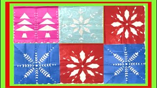 CÓMO HACER PAPEL PICADO NAVIDEÑO-PASO A PASO