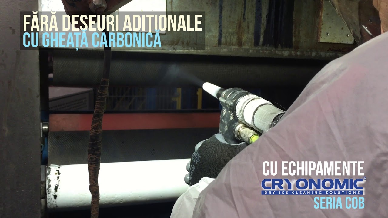 Curățarea Valțurilor cu Aparat de Sablat cu Gheață Carbonică • Cryonomic COB71 • HD Cleaners