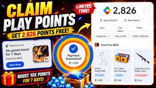 10X Google Play Points Free Fire MAX 😱 Get 2826 Points FREE! screenshot 1