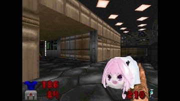 Having fun with haunted Astolfo plushie in DOOM  - Spaghetti Weapons Mod