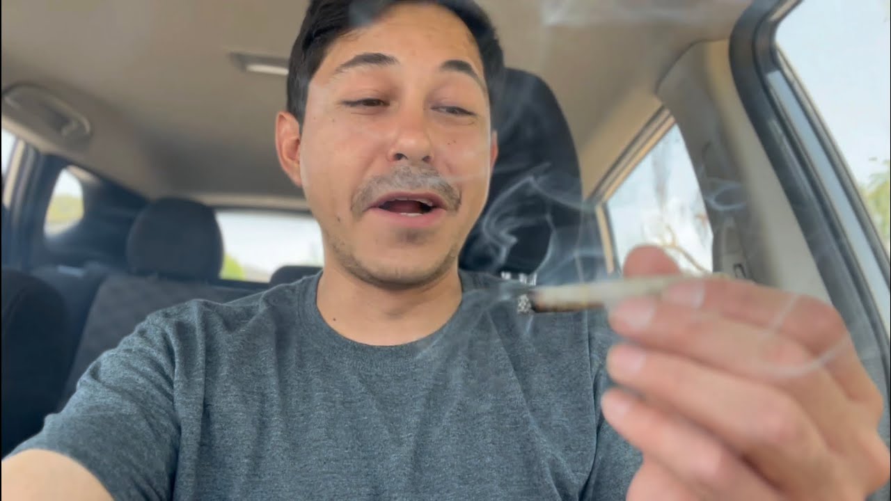 Smoking A Joint Of THCA Flower