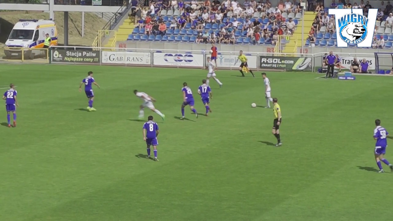 Skrót meczu I Wigry Suwałki 6:0 Ruch Chorzów