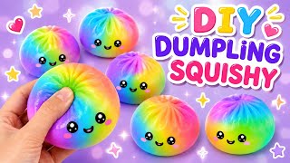 How To Make A Viral Dumpling Squishy 🥟 Easy  Diy Squishy Tutorial