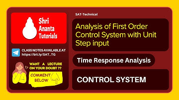 Time Response Analysis of First Order Control System with Unit Step input #control #controlsystem