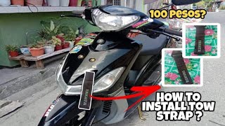 How To Install Takata Tow Strap | Mio sporty Black