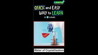 Acids, Bases and Salts || water of Crystallisation || studi.Live | STATE BOARD #science #shorts