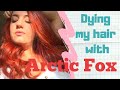 Arctic Fox SUNSET ORANGE/ COSMIC SUNSHINE hair dye over balayage