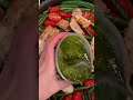 What’s for dinner.  Pesto chicken, tomato’s and green beans.  #shorts
