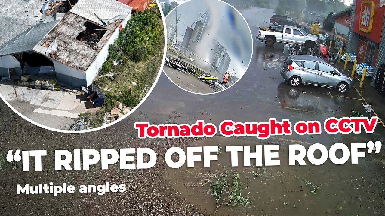 Ontario Twister Devastation Caught on CCTV