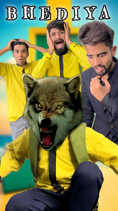 जग्गा को काटा भेड़ियाँ ने 🤯🐺 #aaganwadikebacche #bhoot #bhediya #wolf #schoollife #lessonoflife
