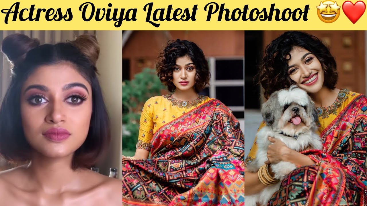 Actress Oviya Latest Photoshoot & Video 💖🤩 || Oviya Mass Hairstyle