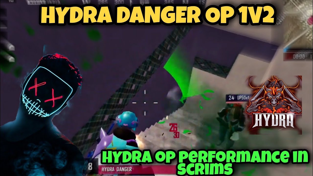 Hydra danger op 1v2🔥 | Hydra op performance in scrims🔥