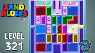 Sand Blocks: Drop Puzzle Level 321: Gameplay Solution