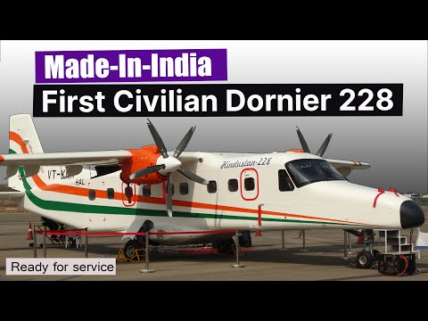 First civilian version of the Do228 aircraft made in India, It will be launched with Alliance Air.