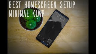 MINIMAL- Homescreen Setup @KLWP -2018 screenshot 2