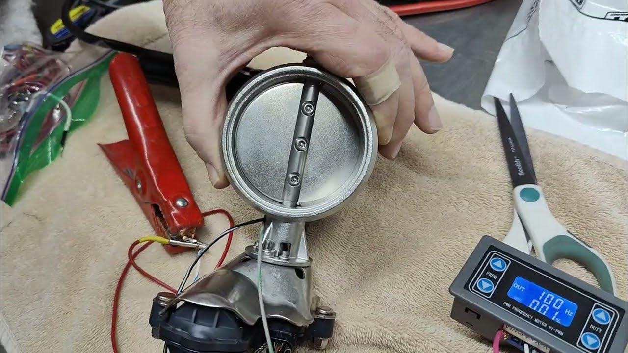 Helical exhaust valve with Küster 3 pin motor. YouTube