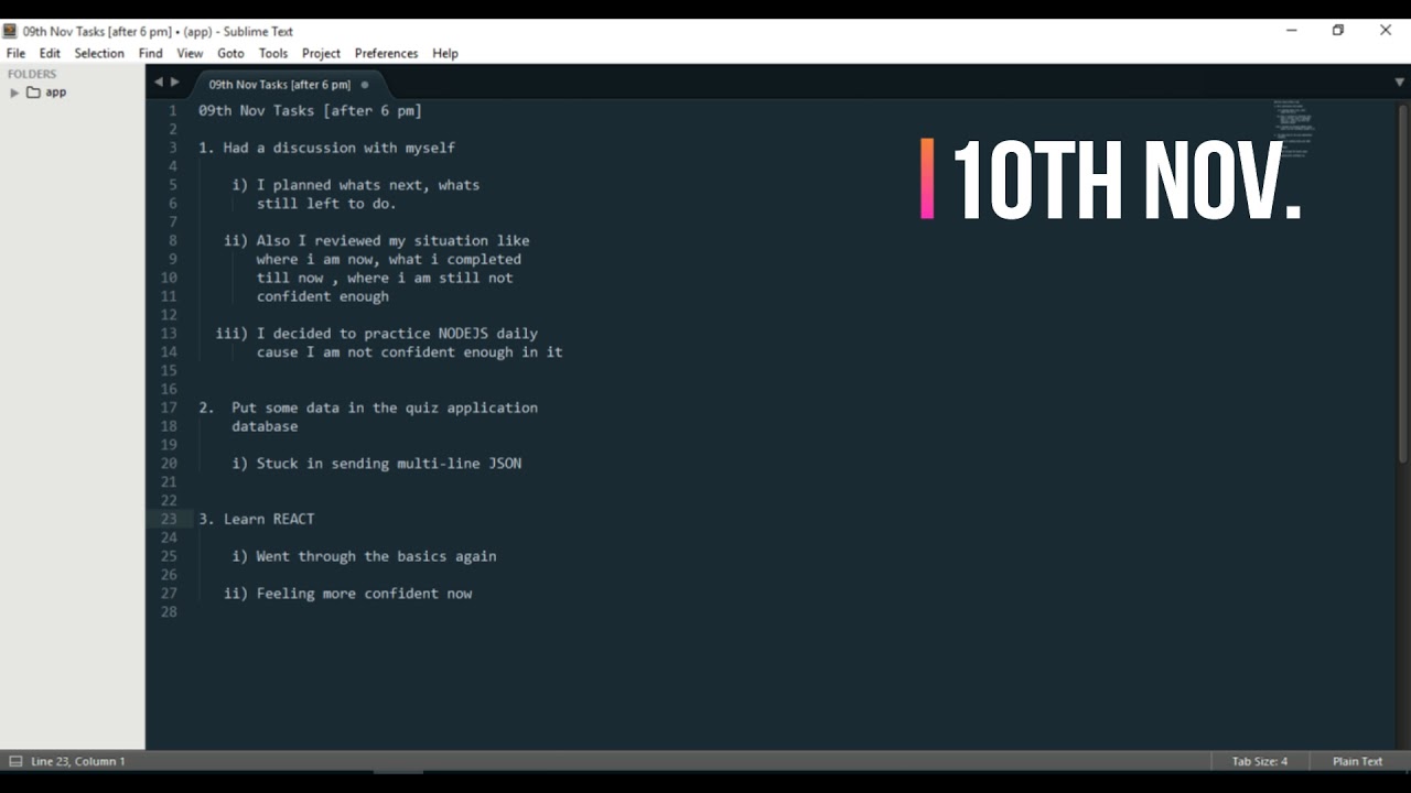 Discussion with myself multi line JSON React - YouTube