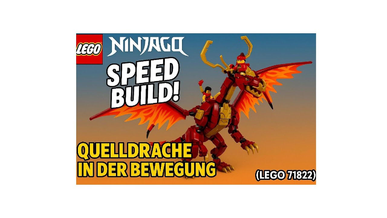 LEGO Ninjago Set 71822 - Quelldrache der Bewegung 🐲 Speed Build !