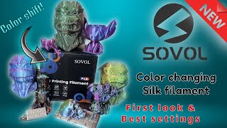 Sovol Color Change Silk Filament Silk Printing With Sovol Color Shift Silk Pla