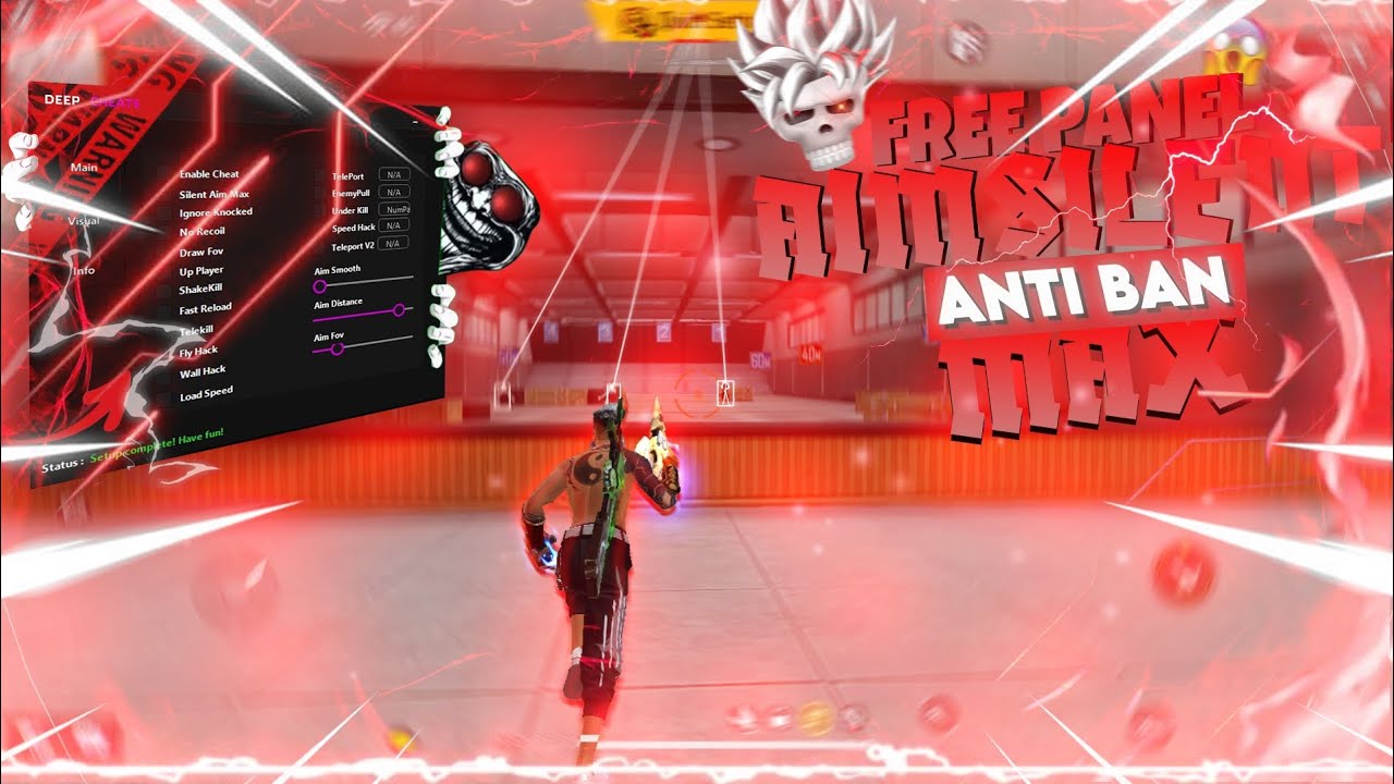 FREE FIRE PC PANEL OB52 💻 FREE FOR 7 DAY 🎯 AIM-SILENT + MAP TELEPORT | 100% MAIN ID SAFE ✔️