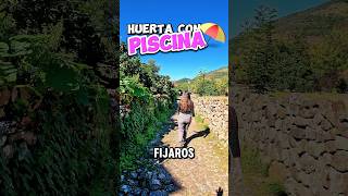 Visitamos las huertas del pueblo de Carmona en Cantabria y nos encontramos con una piscina #rural