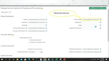 Oracle Fusion PTP Part 16   Payables Setup Manage Common Options for Payables and Procurement