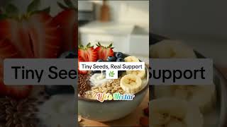 Tiny seeds… real support 🌿Flaxseeds are an easy daily addition that may support digestion, balance