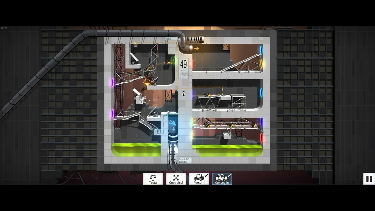 Bridge Constructor Portal - Level 49 - YouTube