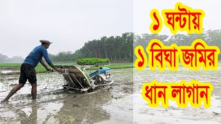 ধানের চারা লাগানো মেশিন / ধান লাগানো মেশিন / Rice Transplanter In Bangladesh / Janata Engineering