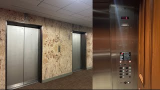 BUZZ! OTIS (mod Dover Traflomatic IV) Traction elevators @ 120 Bloomingdale Rd - White Plains, NY