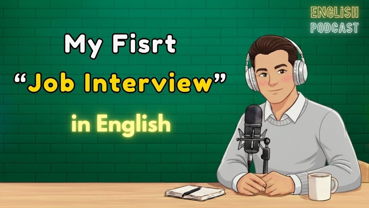 My First Job Interview in English | English Podcast Story