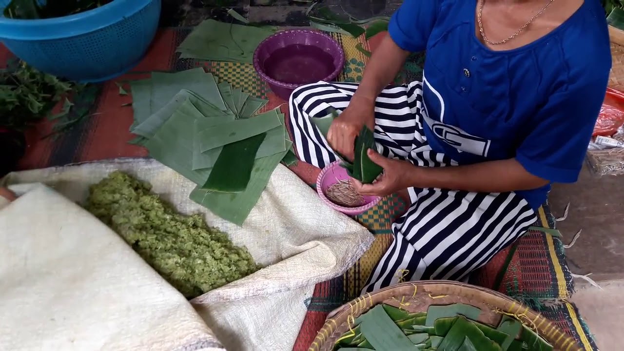 Pembungkusan Tape Ketan Bakung YouTube