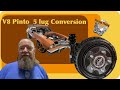 4 to 5 lug Conversion ford Pinto rear axle and brake drums 