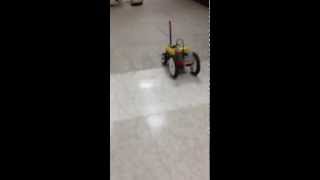 Our first program for the gear driven RCX 1.0 vehicle