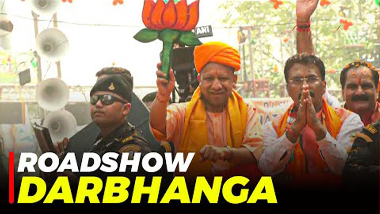 LIVE: Yogi Adityanath Holds Roadshow in Darbhanga | Bihar Election ...