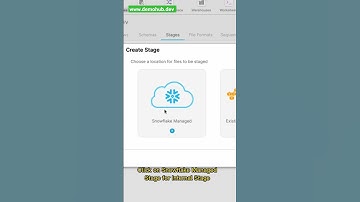 Snowflake Demo #shorts // ❄️ How To Create File Stages In Snowflake Data Cloud | www.demohub.dev