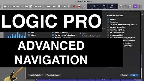 LOGIC PRO - ADVANCED NAVIGATION OF YOUR PROJECTS